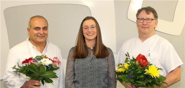 Chefarztwechsel in der Gynäkologie der Seenland Klinik Hoyerswerda Radovan Korkos und Dr. Aiman Bachouri