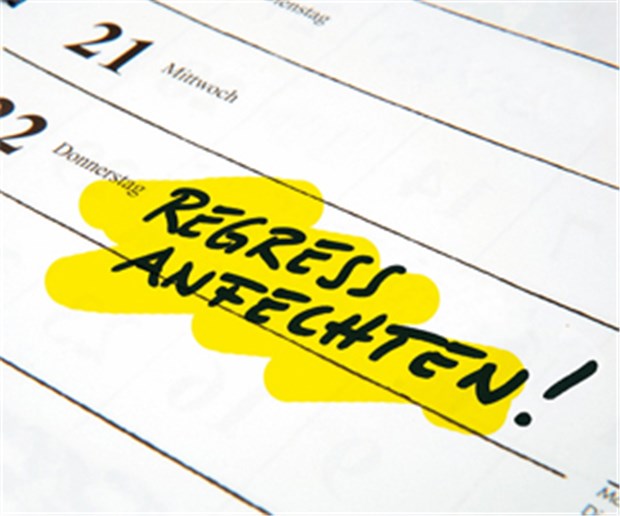 Westfalen-Lippe bannt Regressgefahr Regress anfechten? In Westfalen-Lippe bald nicht mehr so oft nötig.