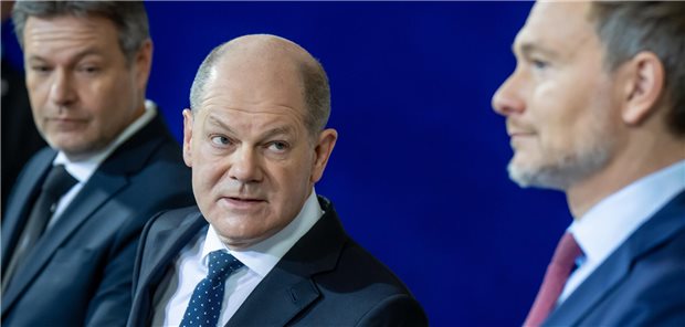 Robert Habeck, Olaf Scholz und Christian Lindner