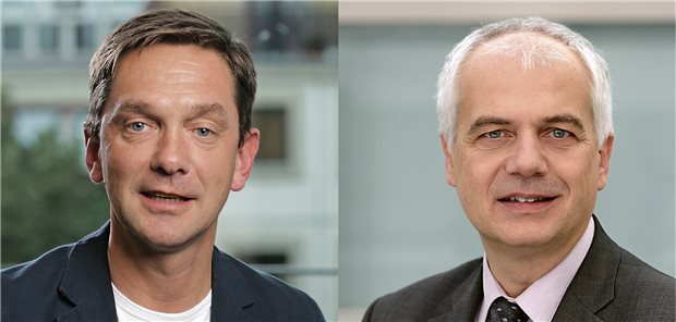 „Wir bieten einen Krankenhausvergleich“ Routinedaten bilden die Versorgungsrealität sehr gut ab und geben damit Orientierung über die Behandlungsqualität, sagen Professor Ralf Kuhlen (links) und Jürgen Klauber.