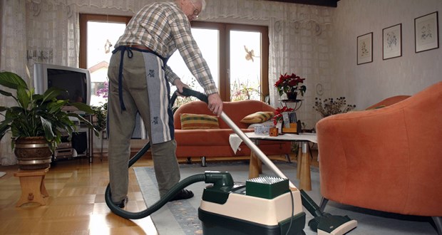 Staubsaugen ist gut für die Prostata Saubere Wohnung - funktionierende Prostata.