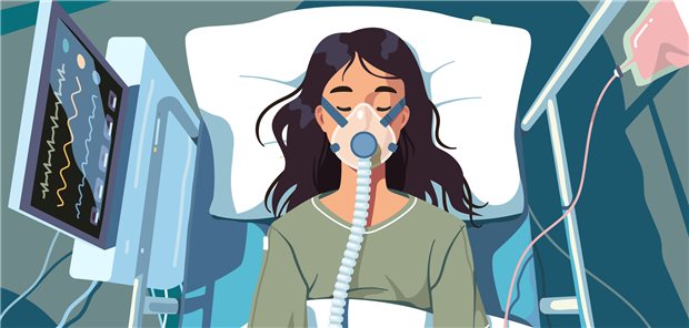 Sauerstofftherapie in der Klinik: Fünf Prozent der geimpften Menschen können schwer an COVID-19 erkranken.