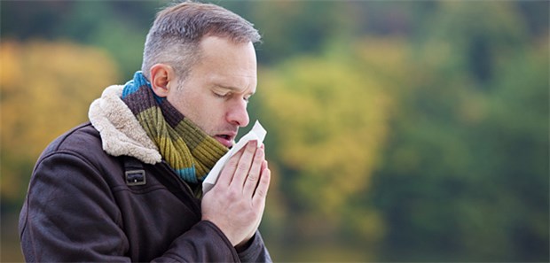 Schnupfen - derzeit in Deutschland sehr verbreitet. Wie auch die Influenza.