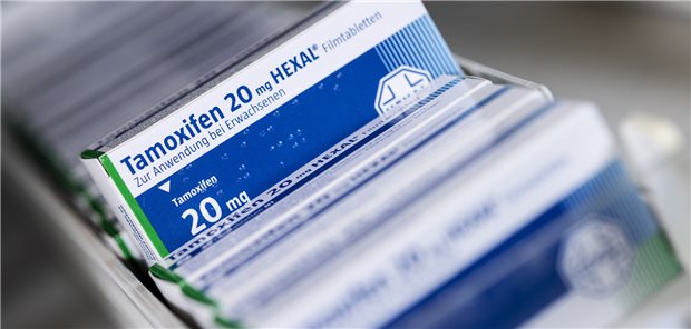 Packungen mit dem Brustkrebsmittel Tamoxifen