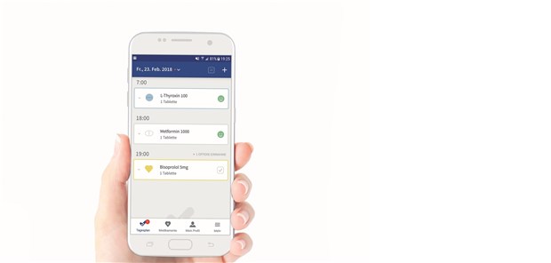 Screenshot: So sieht ie App Mediteo aus.