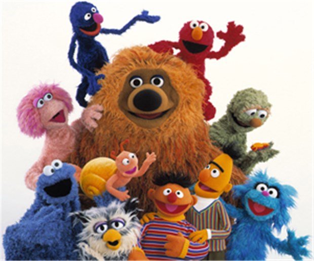 40 Jahre 'Sesamstraße' in Deutschland Sesamstraßen-Bewohner (darunter Ernie, Bert, das Krümelmonster, Tiffy und Samson) feiern Geburtstag.