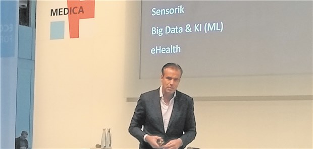 Digitalisierung ist für Ärzte alternativlos Sieht vier große Digitaltrends: KI-Experte Christian Baudis am Montag beim Medica Econ Forum. Matthias Wallenfels