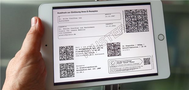 So könnte das E-Rezept in der Praxis aussehen.
