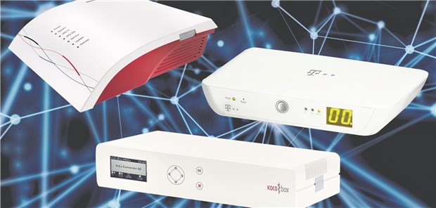 So sehen die Konnektoren von Secunet, Telekom und CompuGroup Medical aus. Eine Abbildung des Konnektors von RISE liegt nicht vor.