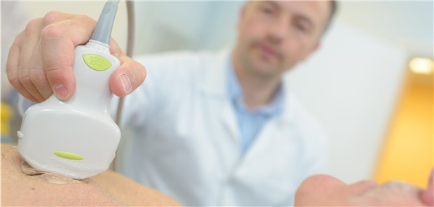 Sonografisch lassen sich die Stadien einer nicht-interstitiellen Pneumonie beobachten.