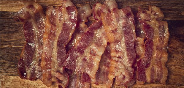 Gebratene Speckstreifen