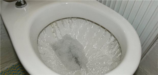 Eine Toilettenspülung.