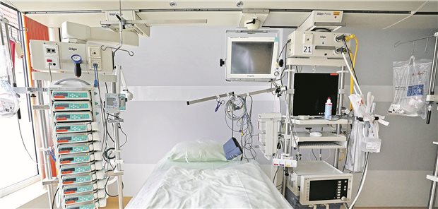 Stark nachgefragte Klinikausstattung in Zeiten von Corona: Intensivbetten für die Behandlung von COVID-19Patienten.