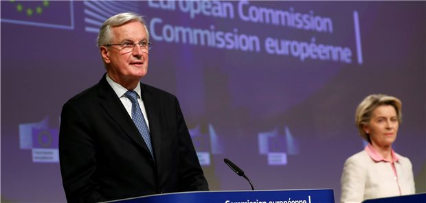 Der Brexit-Vertrag bringt auch für Ärzte und Studenten Neues Stellten am 24. Dezember Grundzüge der Vereinbarung des Brexit-Vertrags vor: EU-Chefunterhändler Michel Barnier und EU-Kommissions-Chefin Ursula von der Leyen.