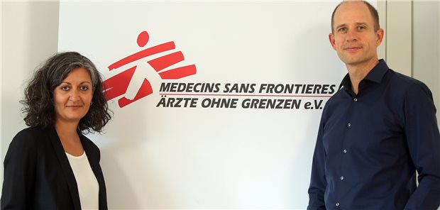 Stellten am Donnerstag den Jahresbericht von Ärzte ohne Grenzen Deutschland vor: Geschäftsführer Christian Katzer und die stellvertretende Vorstandsvorsitzende Dr. Parnian Parvanta.