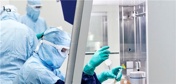 Novartis von Corona unbeeindruckt – Forecast dennoch vorsichtig Sterilbetrieb für neuartige Zell- und Gentherapien am schweizerischen Novartis-Standort Stein am Rhein.