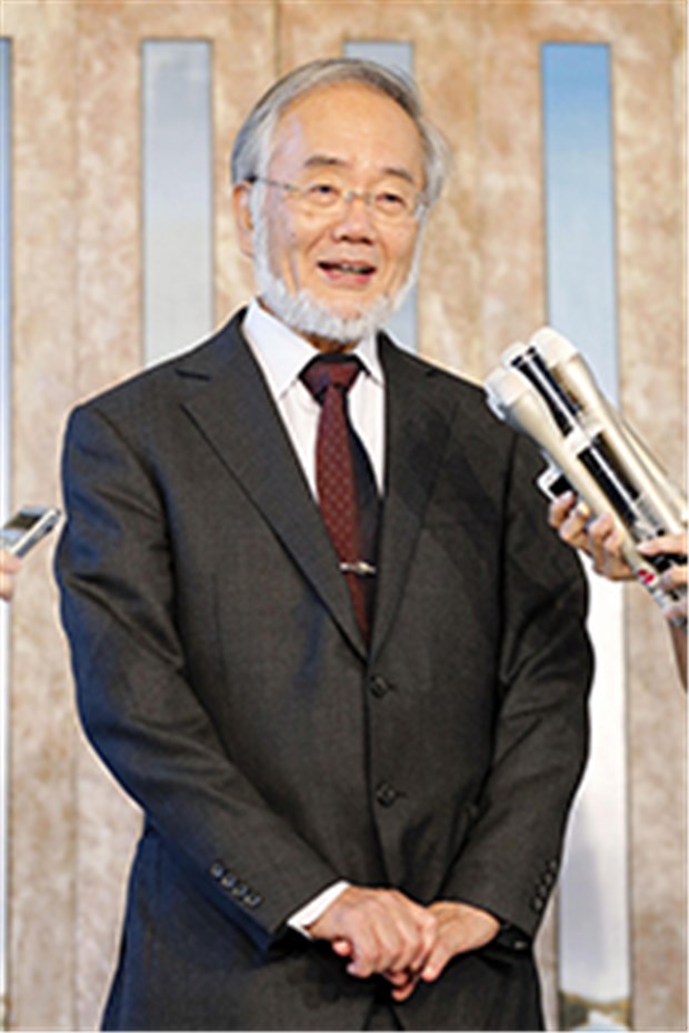 Japaner entschlüsselt Müllabfuhr der Zellen Strahlender Gewinner: Baldiger Nobelpreisträger Yoshinori Ohsumi.
