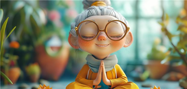 Generationenfrage Arbeitsbelastung: Junge Arbeitskräfte gesundheitlich stärker belastet Frau meditiert