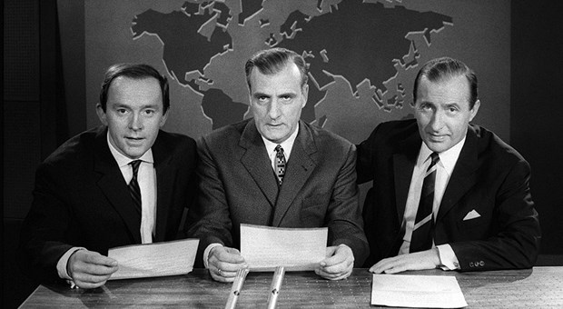 KBV poliert Ärzte-Image auf Tagesschau 1964 mit Ruland, Schmidt, Köpcke: Kurz vor diesem allseits bekannten Sendeplatz will die KBV ab April das Ärzte-Image aufpolieren.