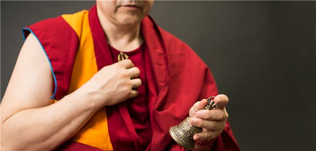 Tibetischer Mönch: Die gesunde Lebensweise in Klöstern scheint sich auch auf die Zusammensetzung des Mikrobioms im Darm auszuwirken. (Symbolbild)