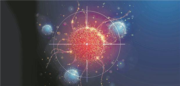 Tumorzellen entkommen dem Immunsystem, indem sie die hemmenden Checkpointrezeptoren aktivieren und die T-Zellen ausbremsen. Immun-Checkpoint-Inhibitoren lösen die Bremse und machen die Tumorzellen angreifbar.