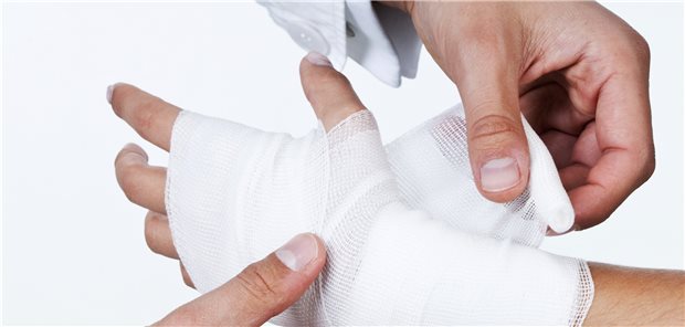 Typischer Sprechstundenbedarf: Verbände.