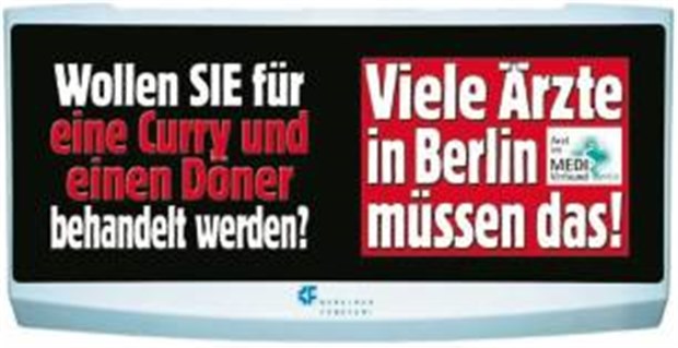 Mehr als einen Döner gibt's für Ärzte nicht U-Bahn-Info in Berlin: Was ist eine Behandlung wert?