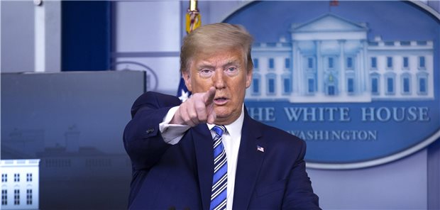 Trump setzt WHO 30 Tage Galgenfrist US-Präsident Donald Trump nimmt die WHO ins Visier.