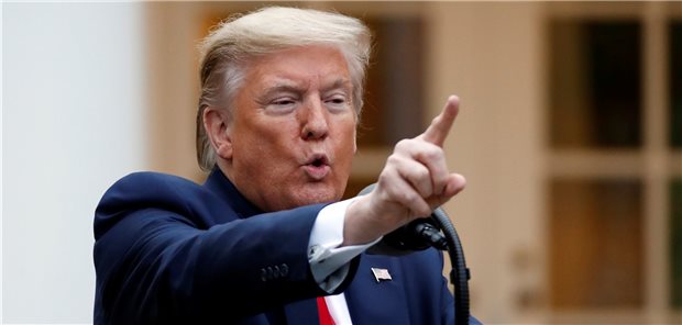 Trump dreht WHO den Geldhahn zu US-Präsident Donald Trump wettert im Rosengarten des Weißen Hauses gegen die WHO.