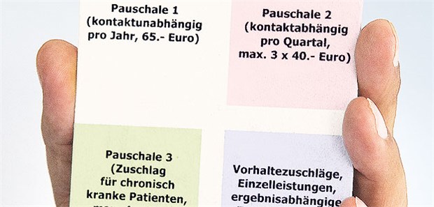 Hausarztverträge lohnen sich Überschaubare Abrechnungsmodalitäten wie hier das baden-württembergische Pauschalen-Modell machen Hausarztverträge auch verwaltungsseitig attraktiv.