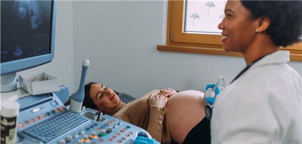 Ultraschalluntersuchung einer Schwangeren: Viele Ängste von CED-Patientinnen in Bezug auf eine Schwangerschaft sind unbegründet.