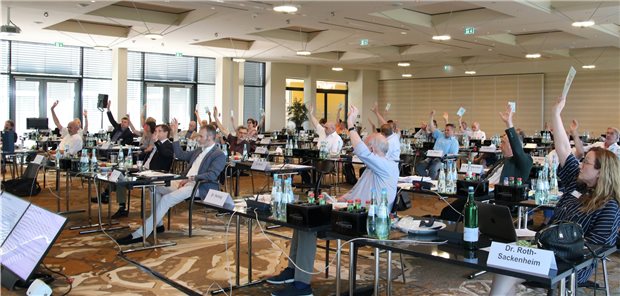 Und dann die Hände zum Himmel: Vertreterversammlung der KV Rheinland-Pfalz am 19. Juni.