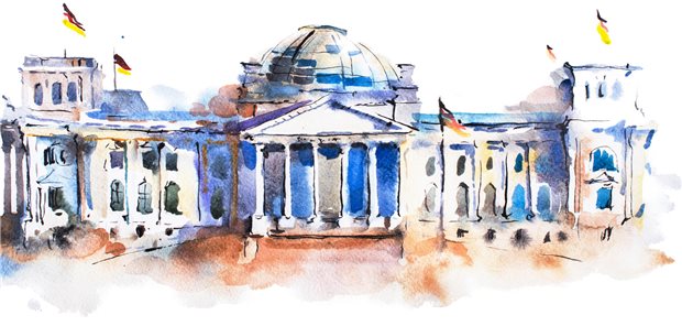 Reichstag Aquarell