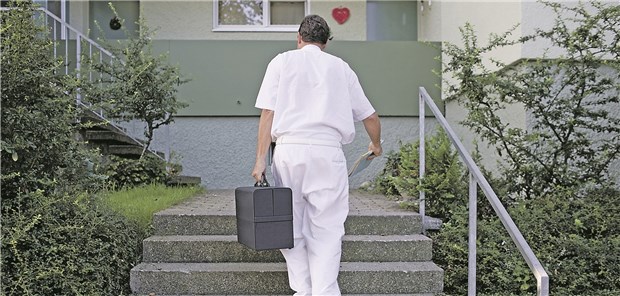 Unterwegs zum Patient.