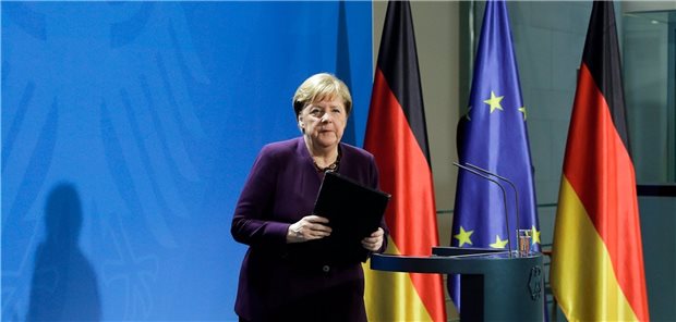 Stillstand wegen Coronavirus – aber nicht ganz Verkündete am Montag weitere Einschränkungen für das öffentliche Leben in Deutschland: Bundeskanzlerin Angela Merkel.