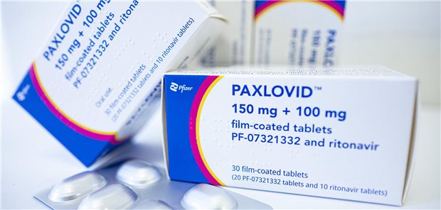 Verschiedene Packungen Paxlovid