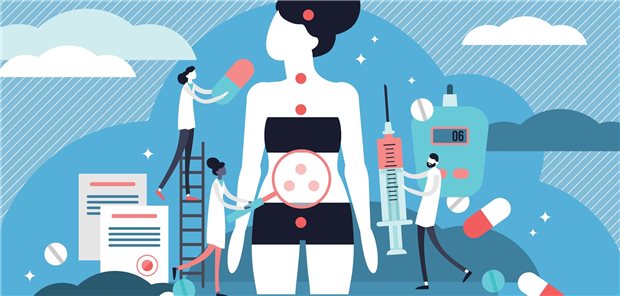 Versorgung bei Diabetes im Blick: Vom endogenen Hormon Insulin über die Behandlung bis hin zur Therapiekontrolle. Im Fokus steht immer auch das kardiovaskuläre Risiko.