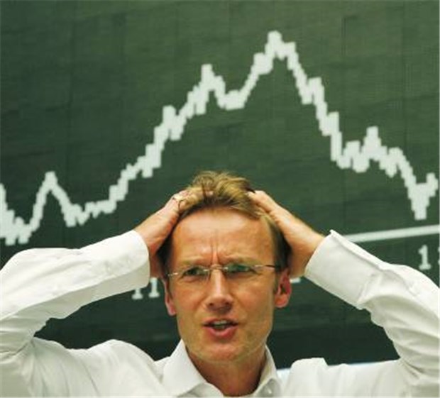 Aktien-Schlussverkauf - selbst Profi-Anleger sind in Panik Verzweiflung an der Börse: Die Finanzkrise treibt die Kurse in den Keller.