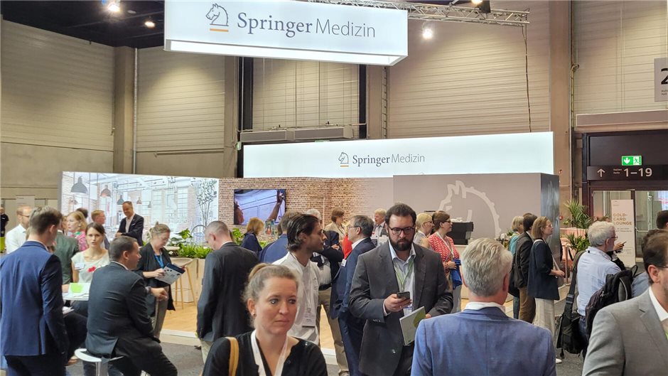 Viel Betrieb am Stand von Springer Medizin.