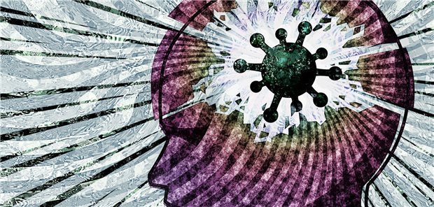 Virus im Kopf: SARS-CoV-2 hinterlässt auch neurologische Spuren bei den Patienten.
