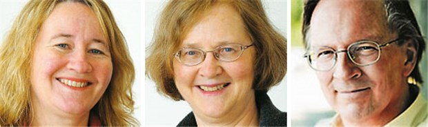 Medizin-Nobelpreis für Zellforscher Von links: Professor Carol W. Greider (Johns Hopkins University, Baltimore), Professor Elizabeth H. Blackburn (Universität von Kalifornien, San Francisco) und Professor Jack W. Szostak (Massachusetts General Hospital, Boston).