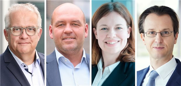 Franzel Simon, Johannes Rasche, Lena Radtke und Philip Wettengel