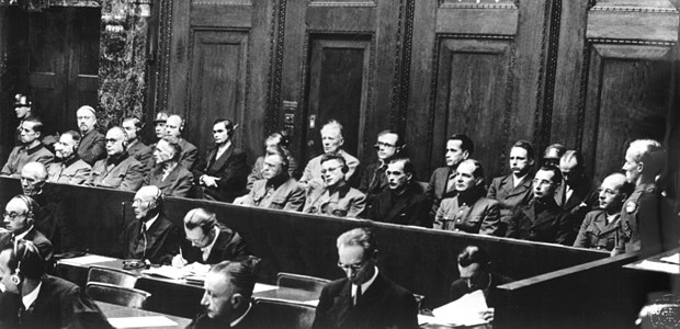Neun Wissenschaftler ausgezeichnet Vor Gericht: Nazi-Ärzte 1946 in Nürnberg.