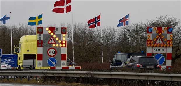 Vor allem an der dänischen Grenze zwischen Flensburg (Schleswig-Holstein) und Ellund (hier Archivfoto) herrschte zuletzt viel Andrang in den Corona-Testzentren.