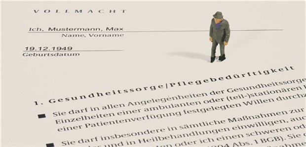 Ein Gesetz, das Ärzten nicht hilft Vorsorgen für den Ernstfall: Wer nicht mehr selbst entscheiden kann, sollte eine Person aus seinem engen Umfeld bestellen.