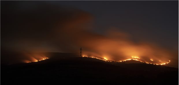 Waldbrand in Lobeira, Galicien: Hitze sorgt für zahlreiche Todesursachen.
