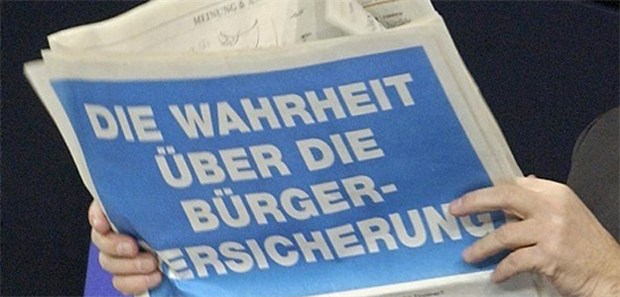 GroKo lässt Blütenträume sprießen Warnungen vor der Bürgerversicherung anno 2003.