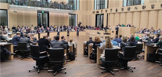 Das Foto zeigt den Plenarsaal des Bundesrats.