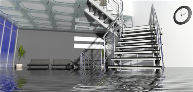 Wasserschaden in der Praxis – Albtraum nach dem Urlaub.