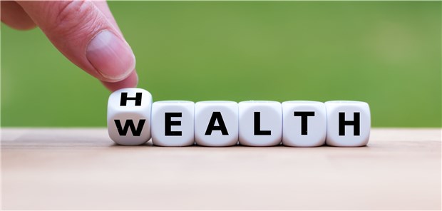 Viel Geld ist kein Rezept für gute Gesundheit Wealth und Health – Reichtum und Gesundheit. Sie gehen oft einher.